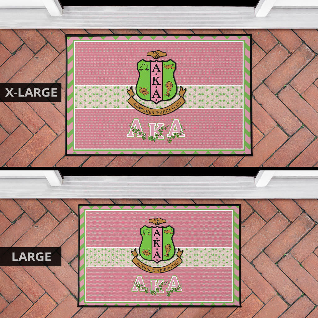 Alpha Kappa Alpha Door Mat Sorority Home Decor Custom For Fans AA22082203