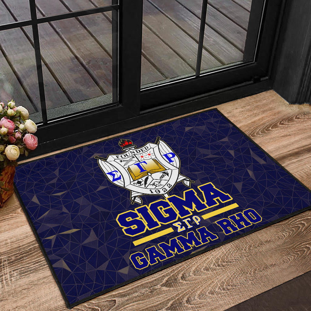 Sigma Gamma Rho Door Mat Sorority Home Decor Custom For Fans AT22082403