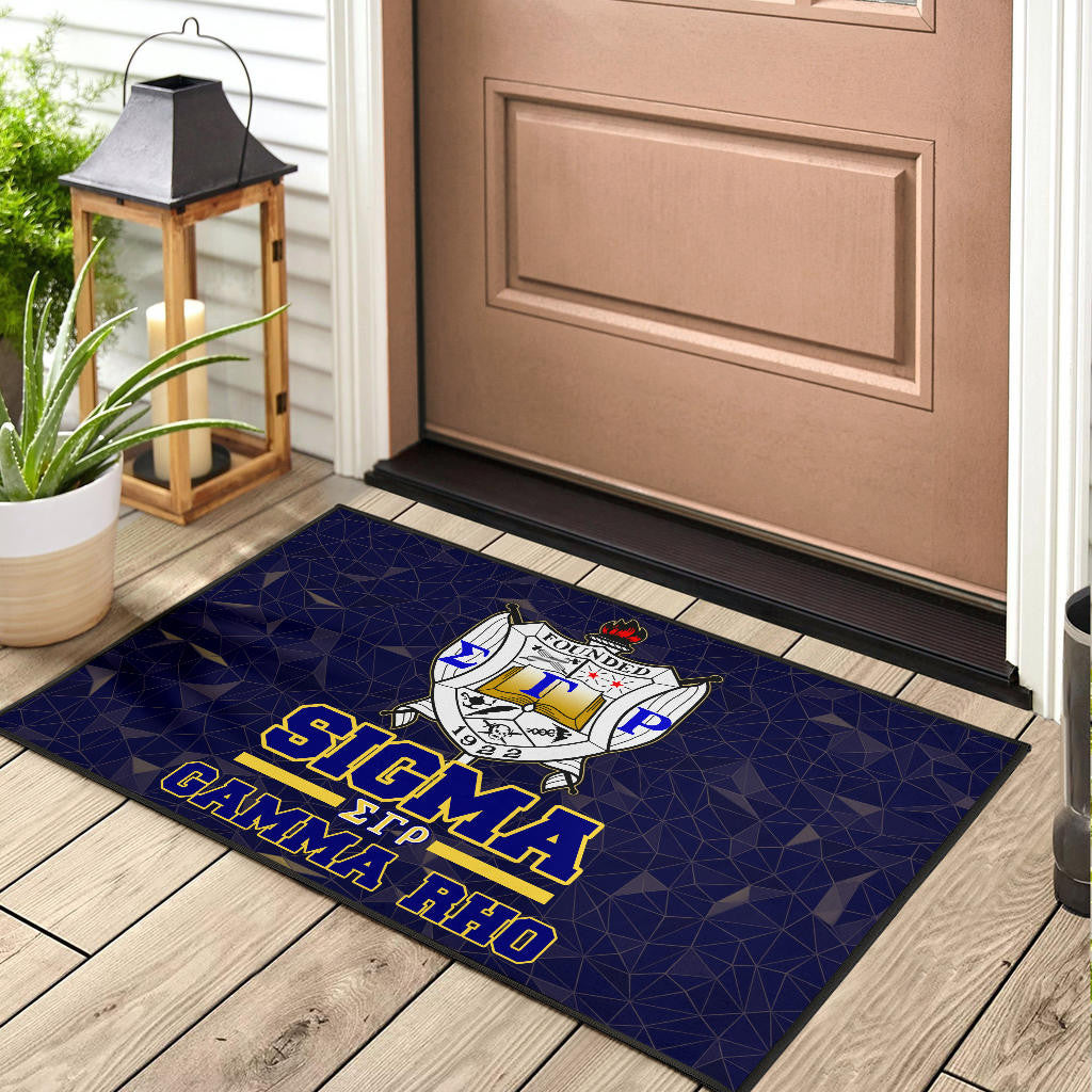 Sigma Gamma Rho Door Mat Sorority Home Decor Custom For Fans AT22082403