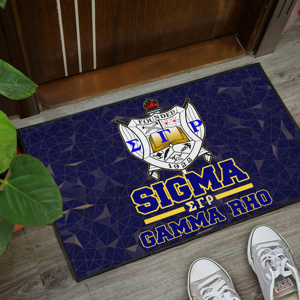 Sigma Gamma Rho Door Mat Sorority Home Decor Custom For Fans AT22082403