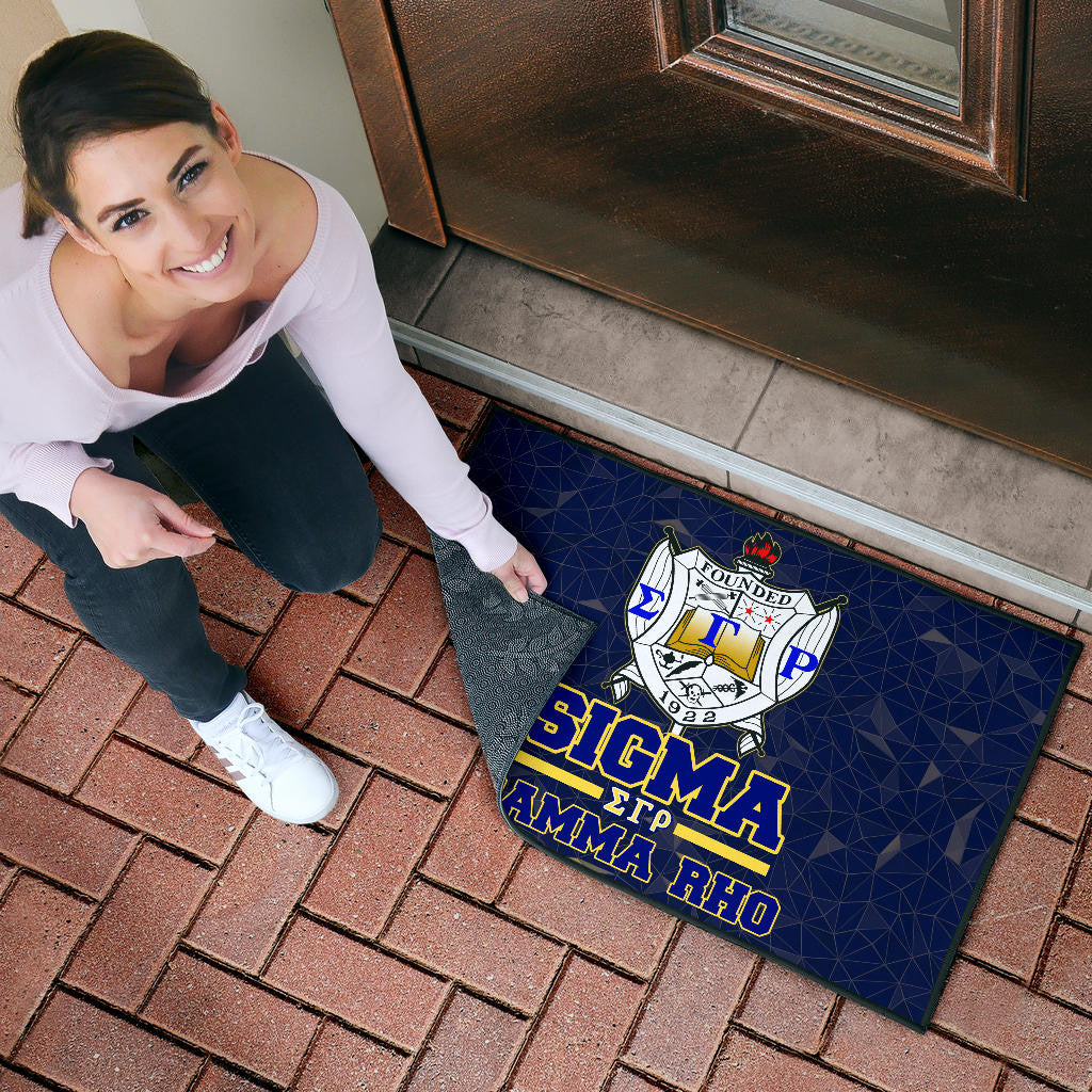 Sigma Gamma Rho Door Mat Sorority Home Decor Custom For Fans AT22082403