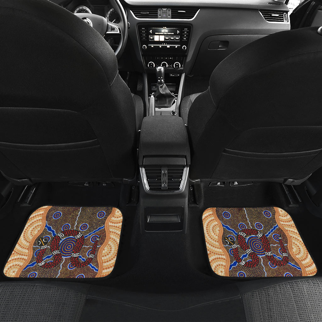 Abstract Snake Car Floqor Mats Australian Animals Car Accessories Custom For Fans AT22082203