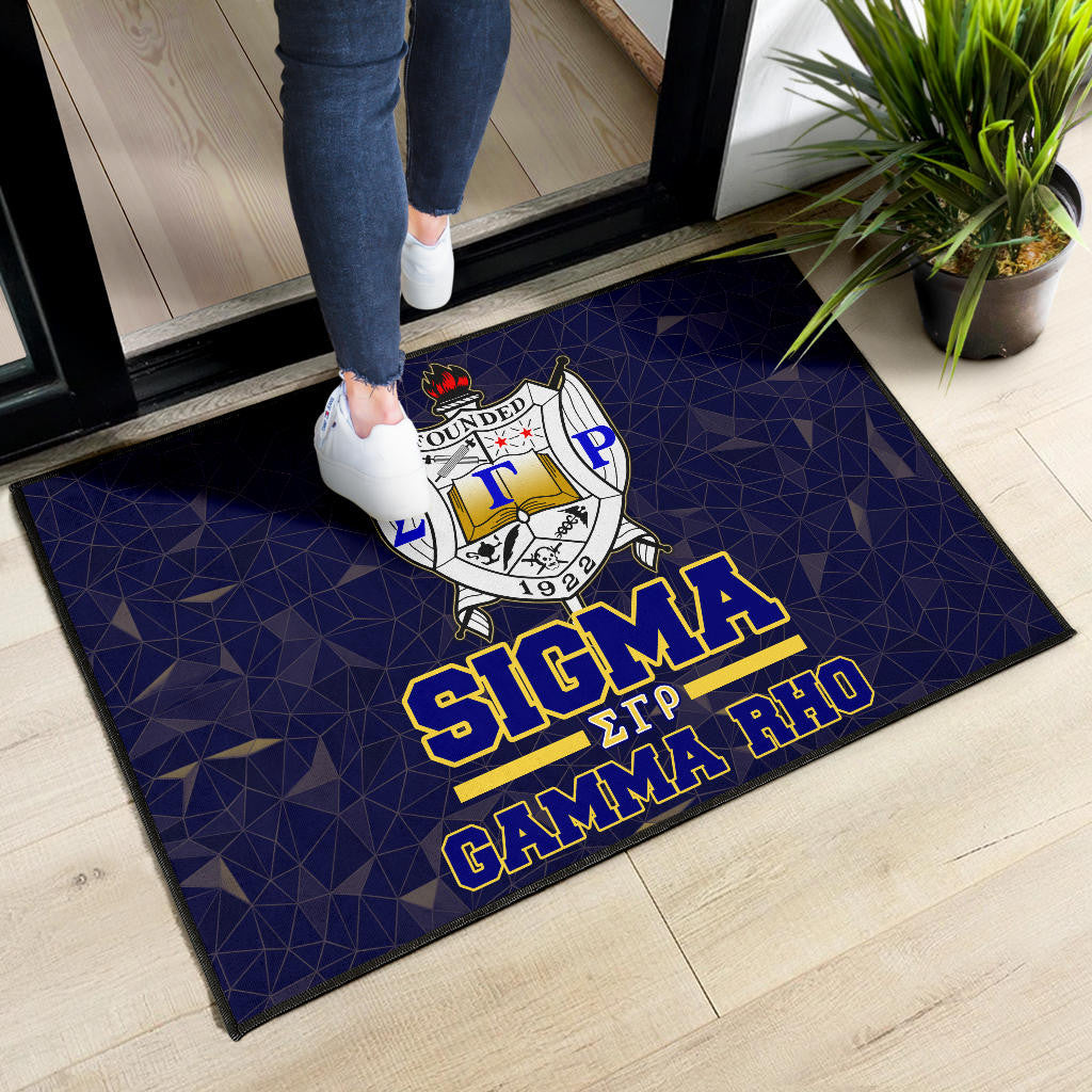 Sigma Gamma Rho Door Mat Sorority Home Decor Custom For Fans AT22082403