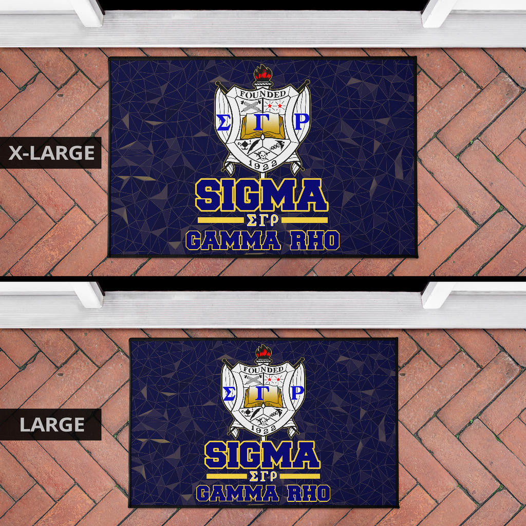 Sigma Gamma Rho Door Mat Sorority Home Decor Custom For Fans AT22082403