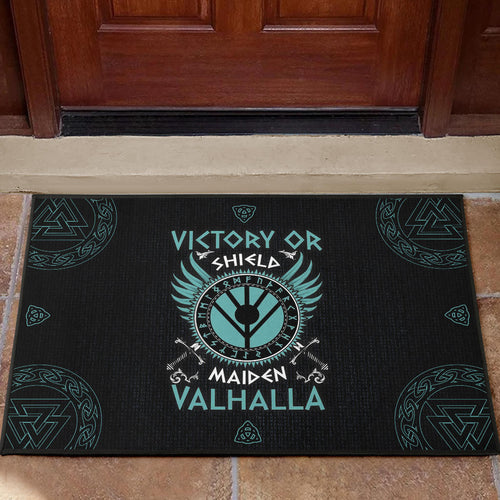 Shield-maiden Door Mat Viking Female Warrior Home Decor Custom For Fans AA22082903