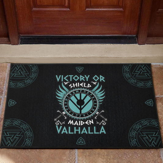 Shield-maiden Door Mat Viking Female Warrior Home Decor Custom For Fans AA22082903