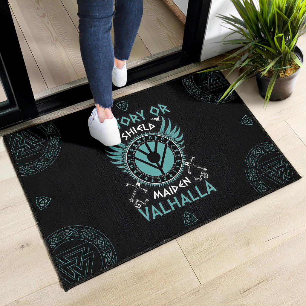 Shield-maiden Door Mat Viking Female Warrior Home Decor Custom For Fans AA22082903
