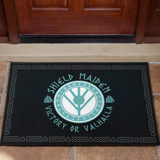 Shield-maiden Door Mat Viking Female Warrior Home Decor Custom For Fans AA22082902