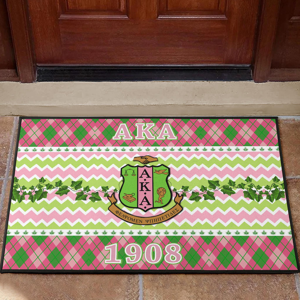 Alpha Kappa Alpha Door Mat Sorority Home Decor Custom For Fans AA22082202