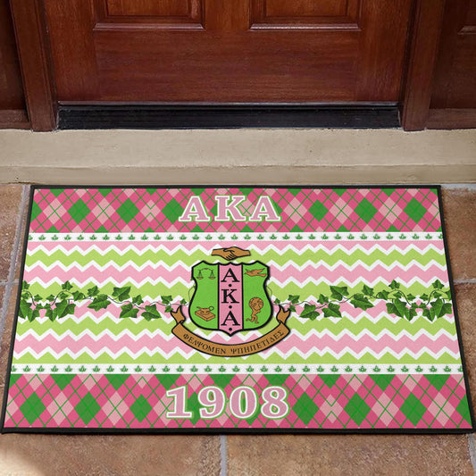 Alpha Kappa Alpha Door Mat Sorority Home Decor Custom For Fans AA22082202