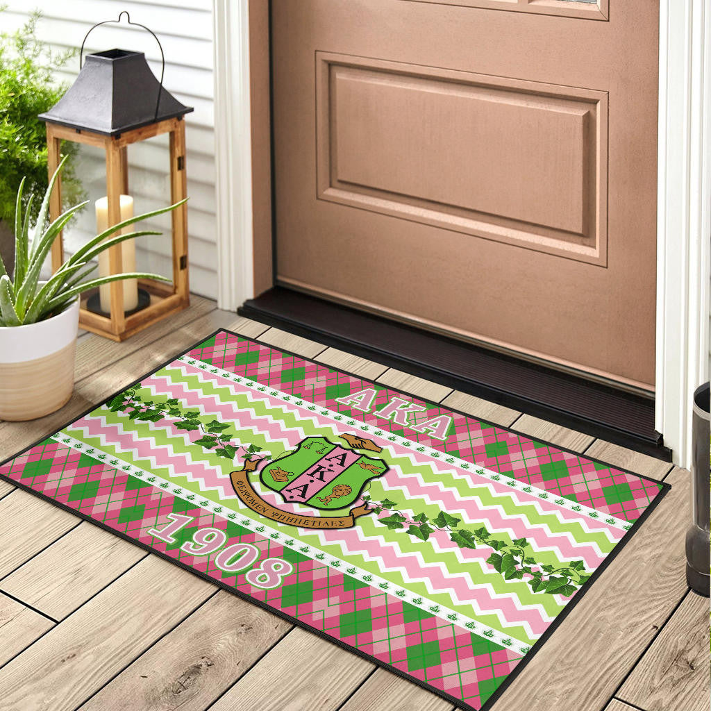 Alpha Kappa Alpha Door Mat Sorority Home Decor Custom For Fans AA22082202
