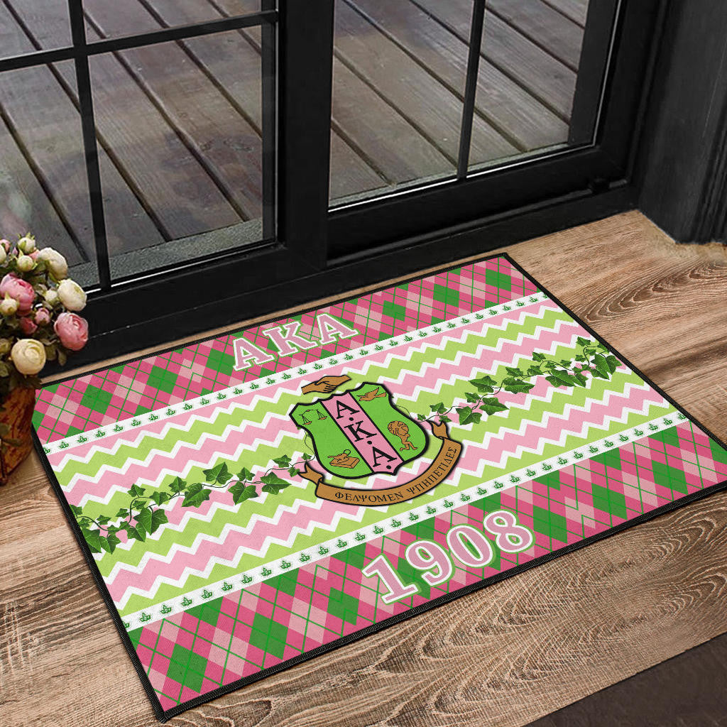 Alpha Kappa Alpha Door Mat Sorority Home Decor Custom For Fans AA22082202