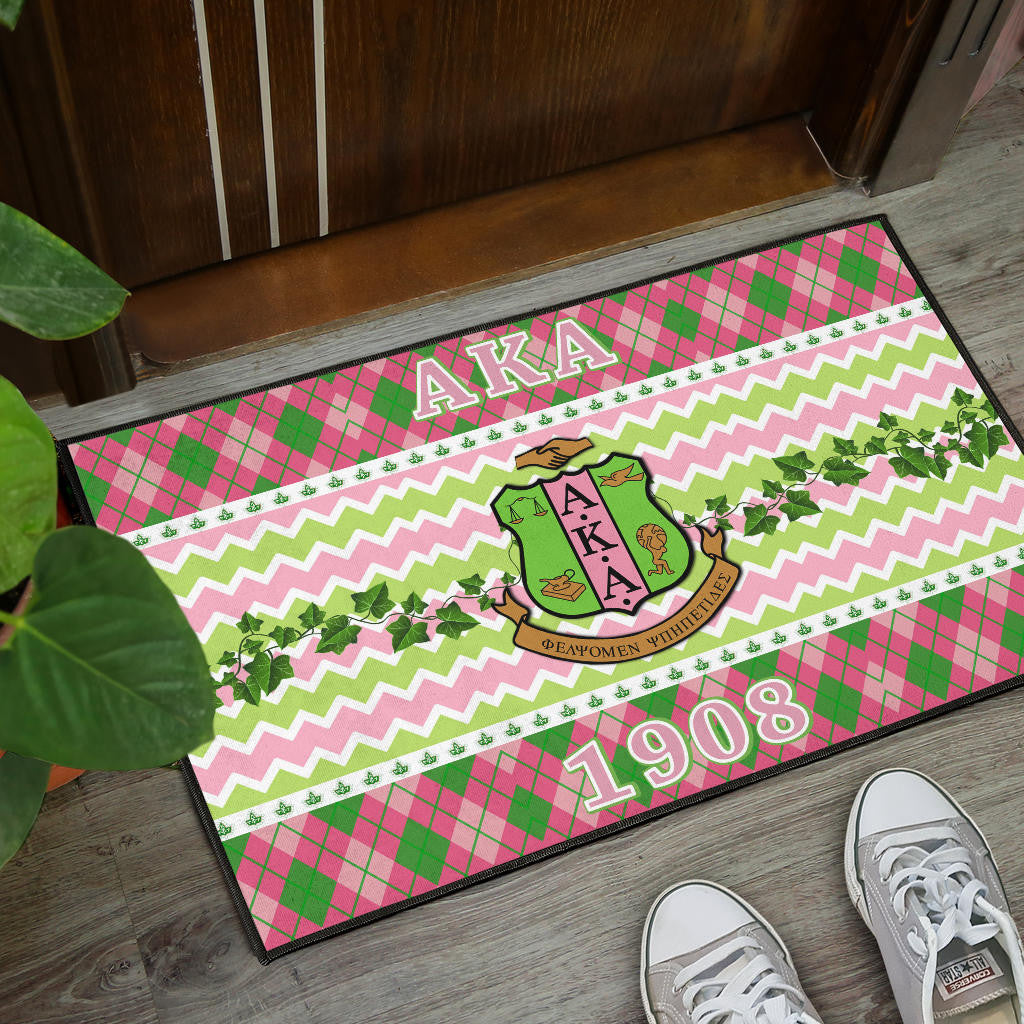 Alpha Kappa Alpha Door Mat Sorority Home Decor Custom For Fans AA22082202