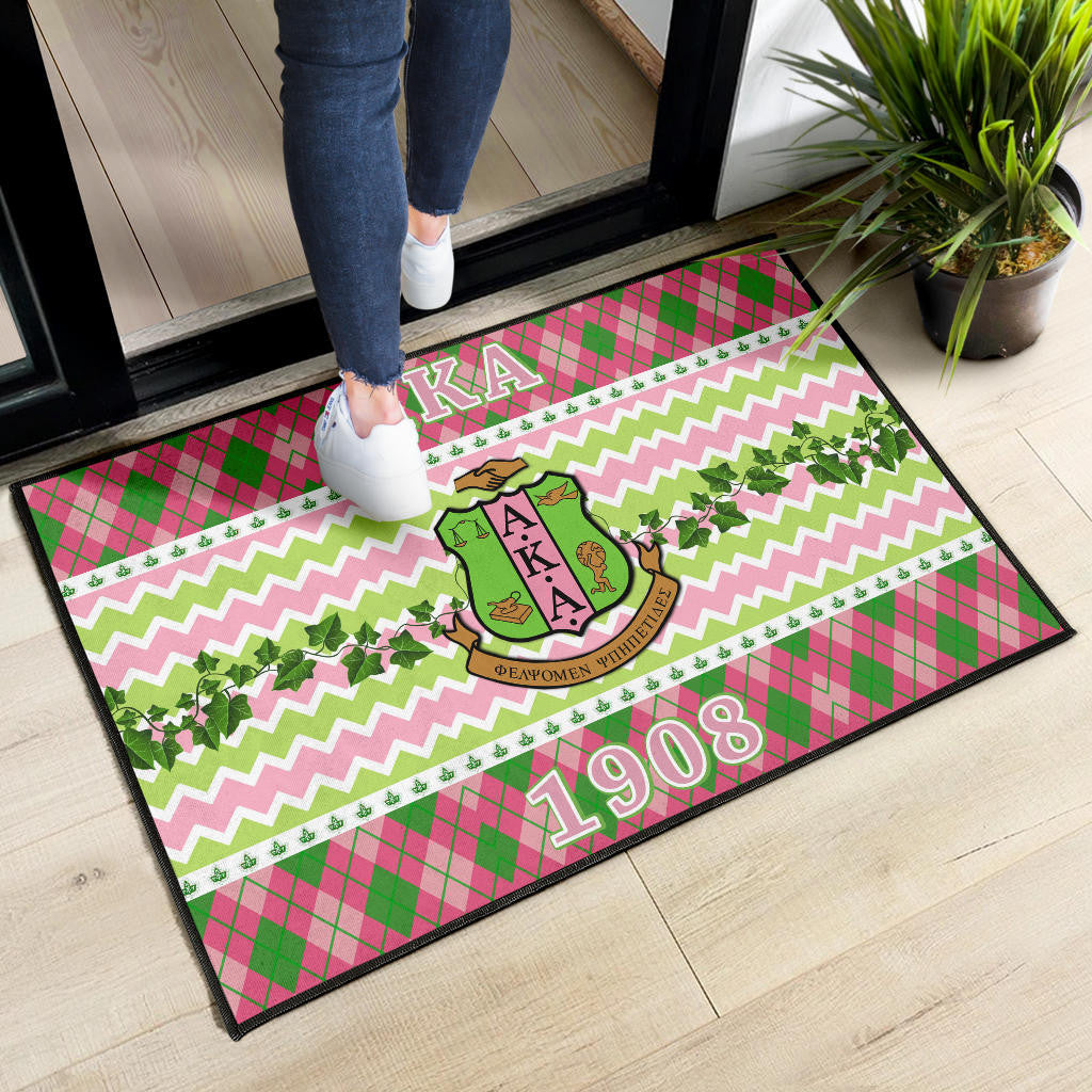 Alpha Kappa Alpha Door Mat Sorority Home Decor Custom For Fans AA22082202