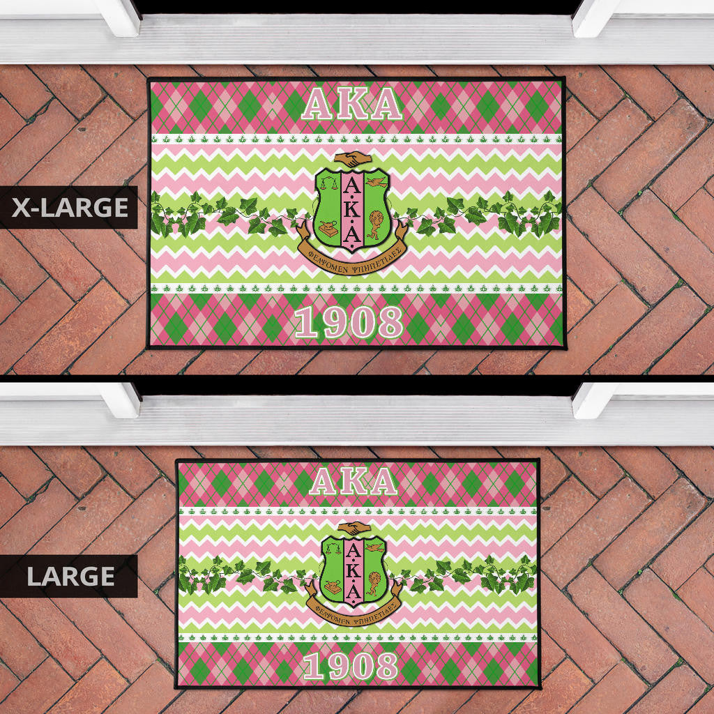 Alpha Kappa Alpha Door Mat Sorority Home Decor Custom For Fans AA22082202