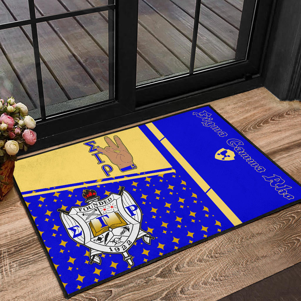 Sigma Gamma Rho Door Mat Sorority Home Decor Custom For Fans AT22082401