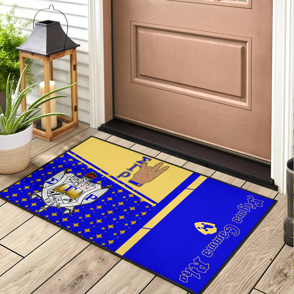 Sigma Gamma Rho Door Mat Sorority Home Decor Custom For Fans AT22082401