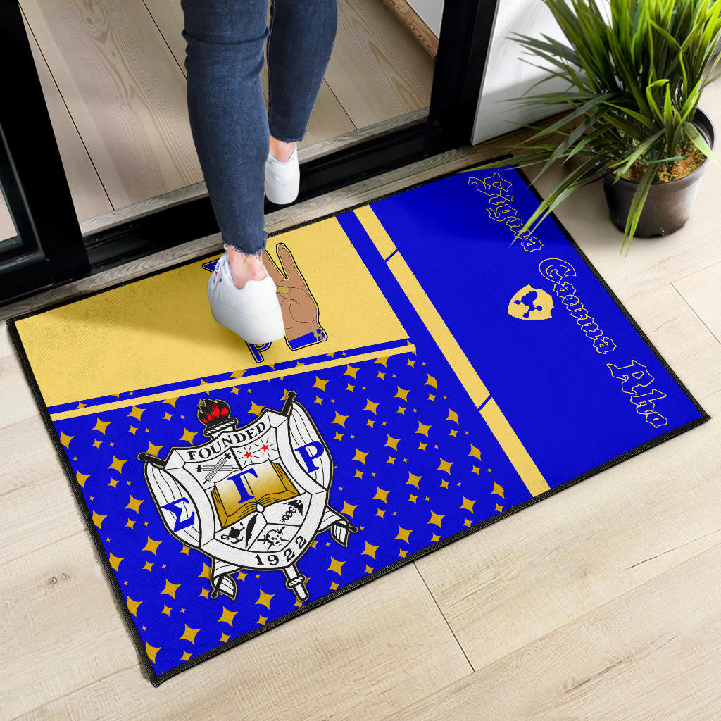 Sigma Gamma Rho Door Mat Sorority Home Decor Custom For Fans AT22082401