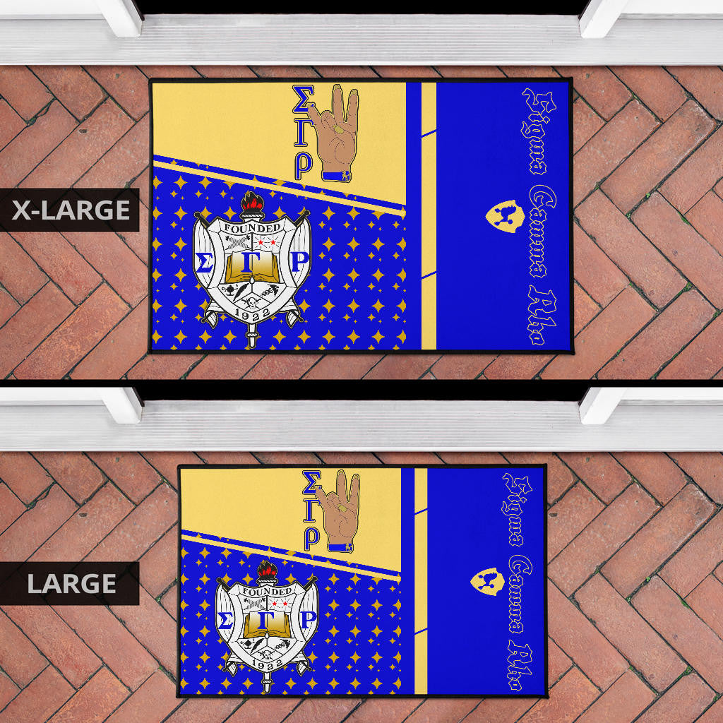 Sigma Gamma Rho Door Mat Sorority Home Decor Custom For Fans AT22082401