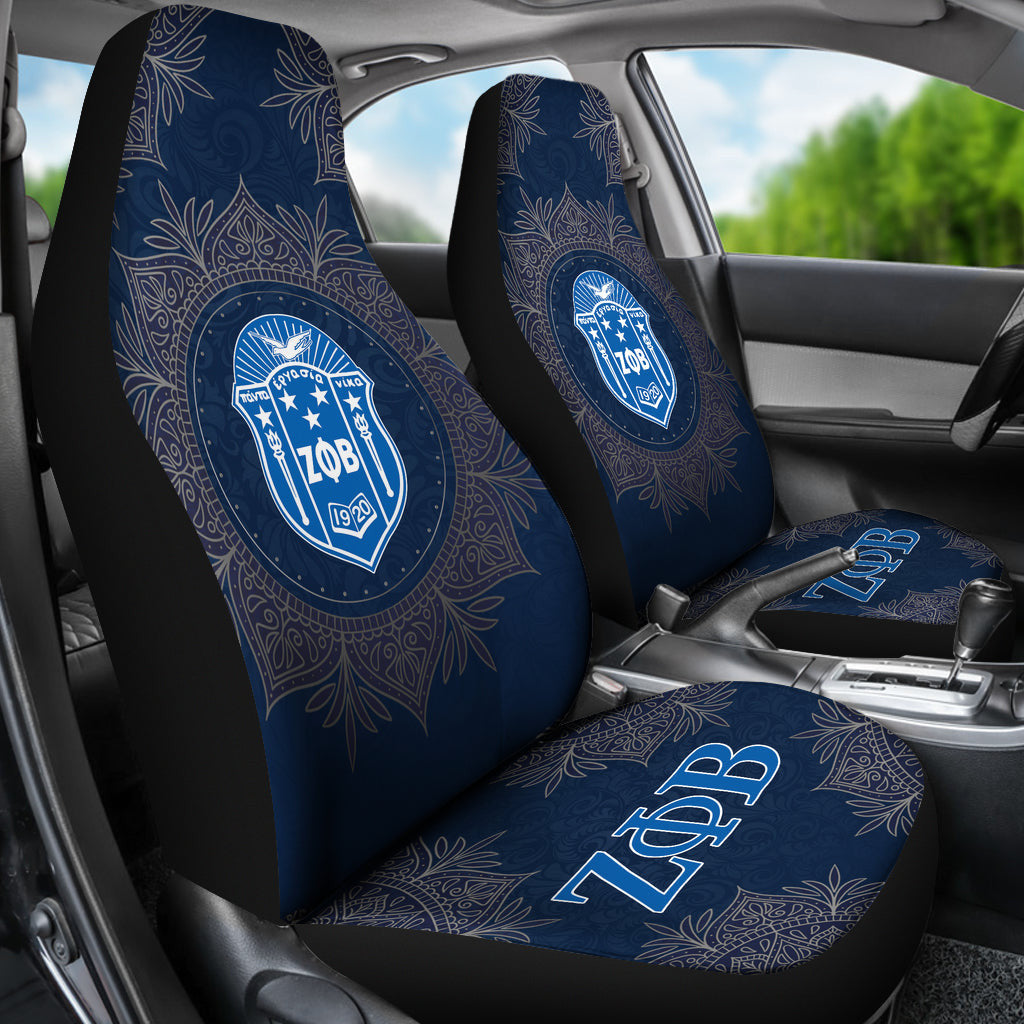 Zeta Phi Beta Mandala Car Seat Cover Car Accessories