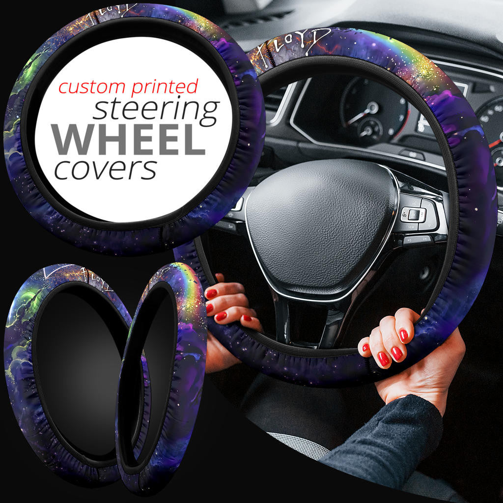 Pink Floyd Progressive Rock Band Steering Wheel Cover Music Band Car Accessories Custom For Fans AA22121202