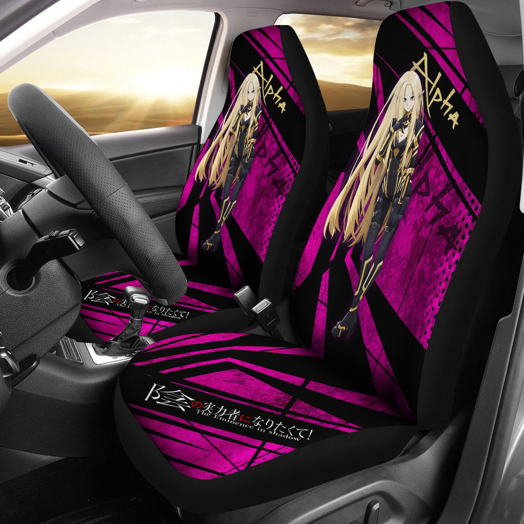 Alpha Kage No Jitsuryokusha The Eminence In Shadow Anime Car Seat Covers Anime Car Accessories Custom For Fans AA22121401