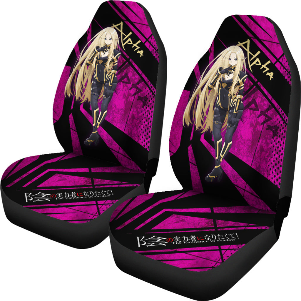 Alpha Kage No Jitsuryokusha The Eminence In Shadow Anime Car Seat Covers Anime Car Accessories Custom For Fans AA22121401