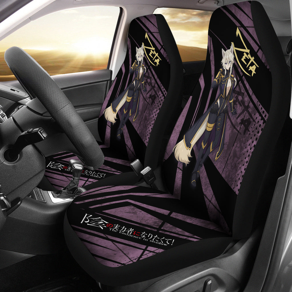 Zeta Kage No Jitsuryokusha The Eminence In Shadow Anime Car Seat Covers Anime Car Accessories Custom For Fans AA22121403