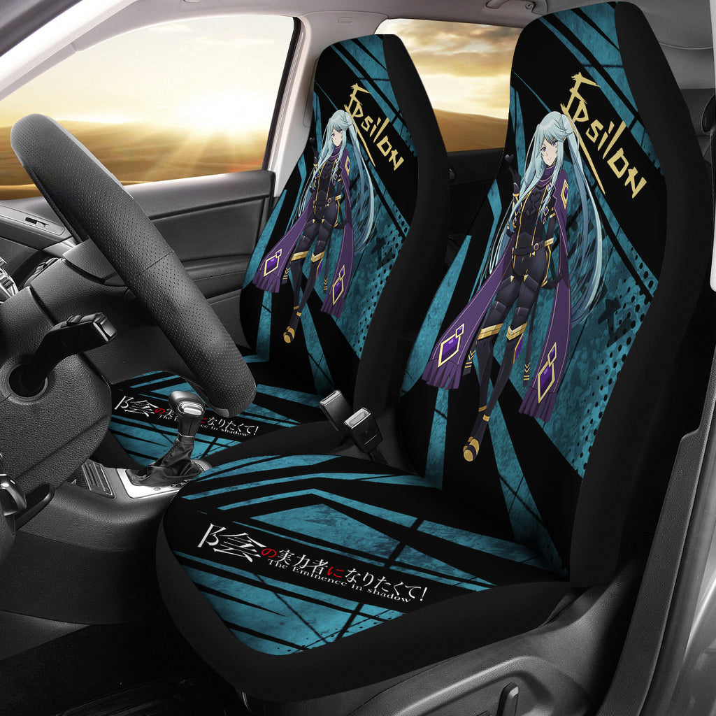Epsilon Kage No Jitsuryokusha The Eminence In Shadow Anime Car Seat Covers Anime Car Accessories Custom For Fans AA22121404