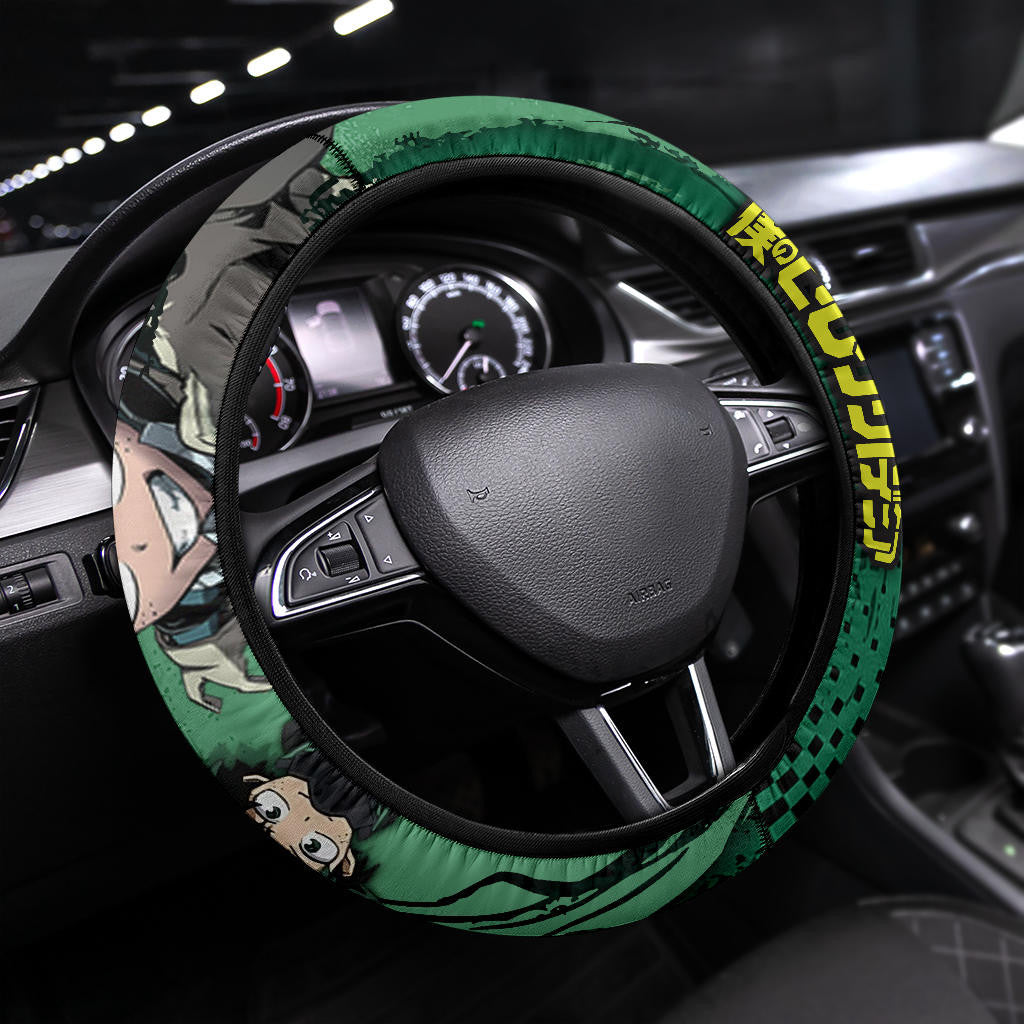 Midoriya Izuku My Hero Academia Steering Wheel Cover Anime Car Accessories Custom For Fans AA22121501