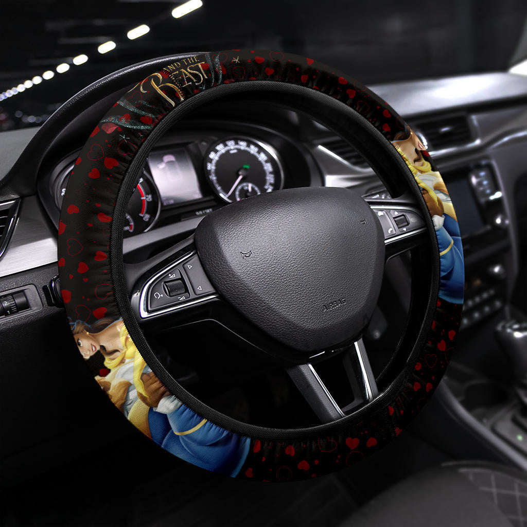 Bella Beauty And The Beast Steering Wheel Cover Cartoon Car Accessories Custom For Fans AA22121902