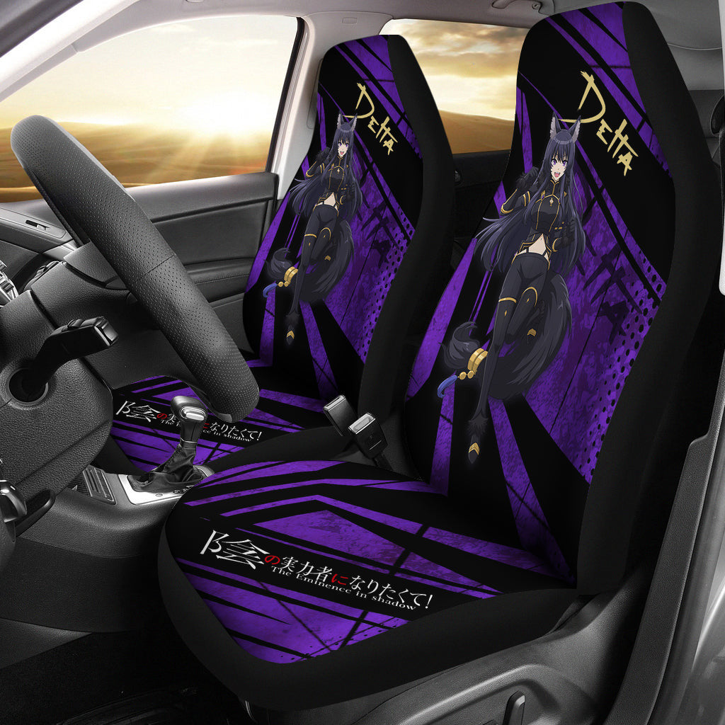 Delta Kage No Jitsuryokusha The Eminence In Shadow Anime Car Seat Covers Anime Car Accessories Custom For Fans AA22121402