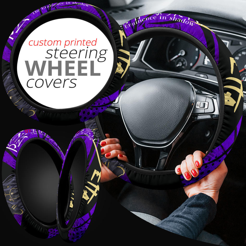 Delta Kage No Jitsuryokusha The Eminence In Shadow Anime Steering Wheel Cover Anime Car Accessories Custom For Fans AA22121402