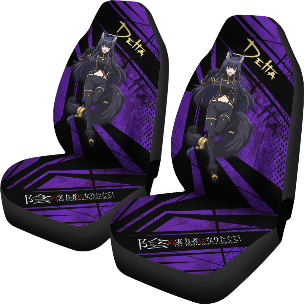Delta Kage No Jitsuryokusha The Eminence In Shadow Anime Car Seat Covers Anime Car Accessories Custom For Fans AA22121402