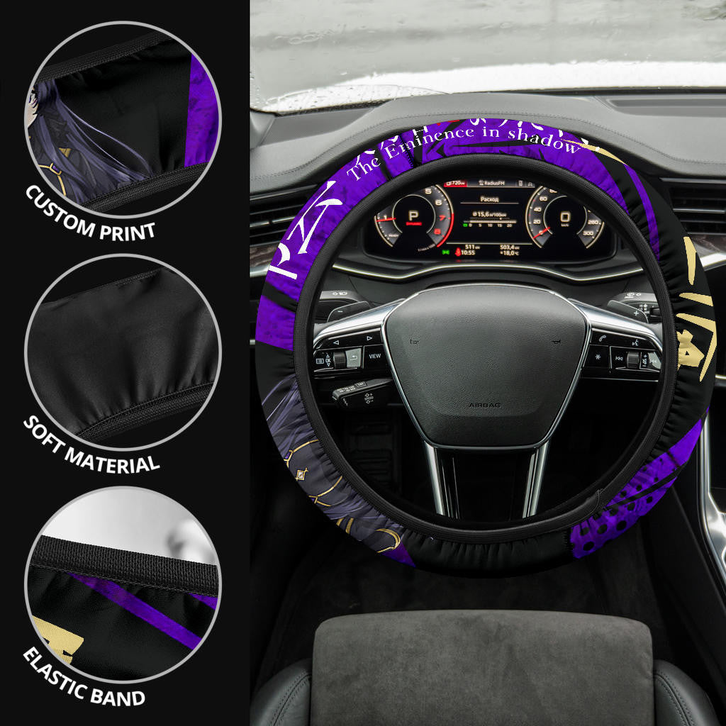 Delta Kage No Jitsuryokusha The Eminence In Shadow Anime Steering Wheel Cover Anime Car Accessories Custom For Fans AA22121402
