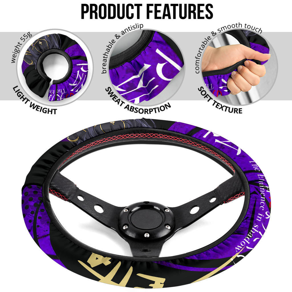 Delta Kage No Jitsuryokusha The Eminence In Shadow Anime Steering Wheel Cover Anime Car Accessories Custom For Fans AA22121402