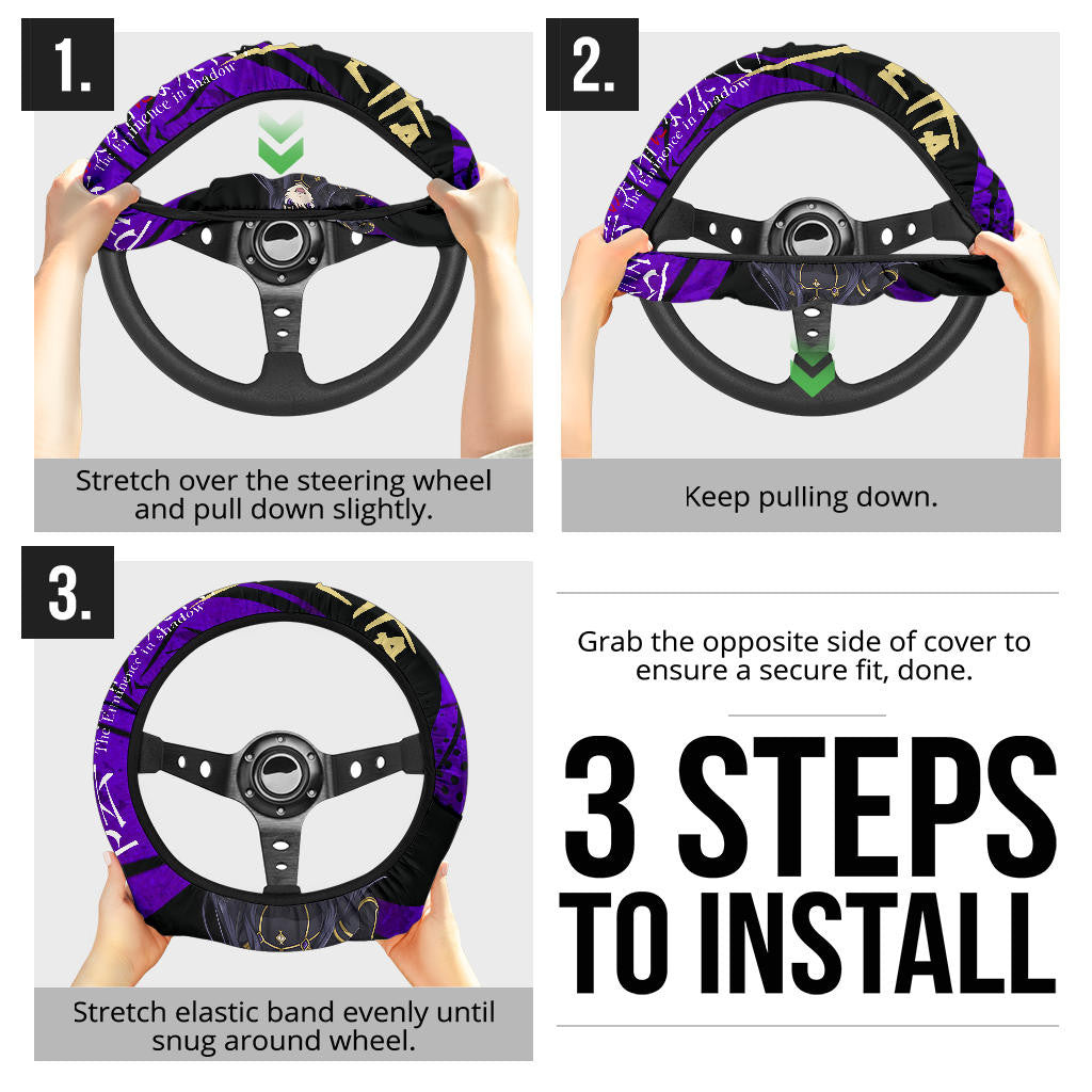 Delta Kage No Jitsuryokusha The Eminence In Shadow Anime Steering Wheel Cover Anime Car Accessories Custom For Fans AA22121402