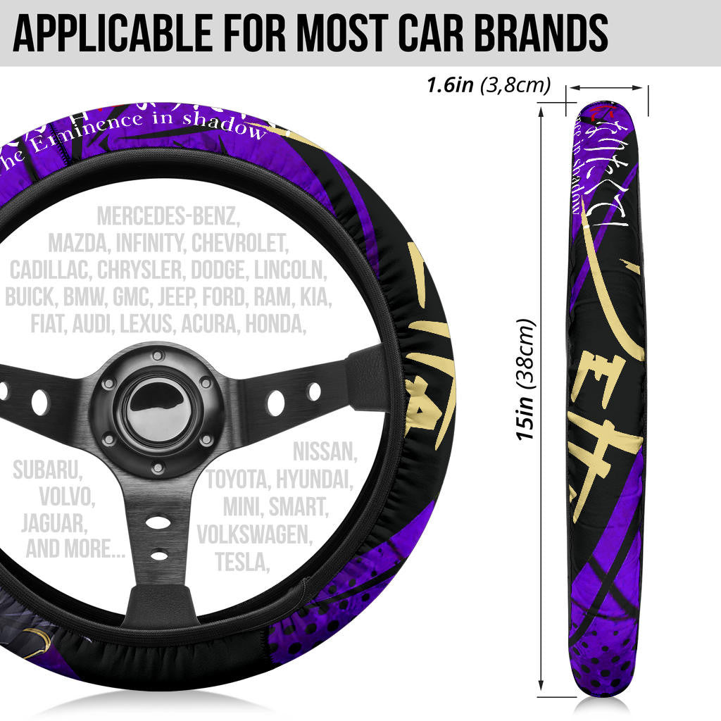 Delta Kage No Jitsuryokusha The Eminence In Shadow Anime Steering Wheel Cover Anime Car Accessories Custom For Fans AA22121402