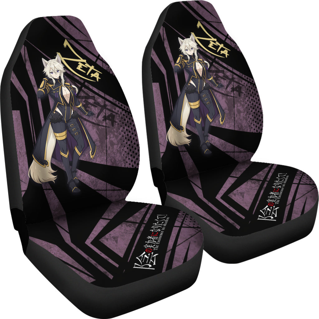 Zeta Kage No Jitsuryokusha The Eminence In Shadow Anime Car Seat Covers Anime Car Accessories Custom For Fans AA22121403