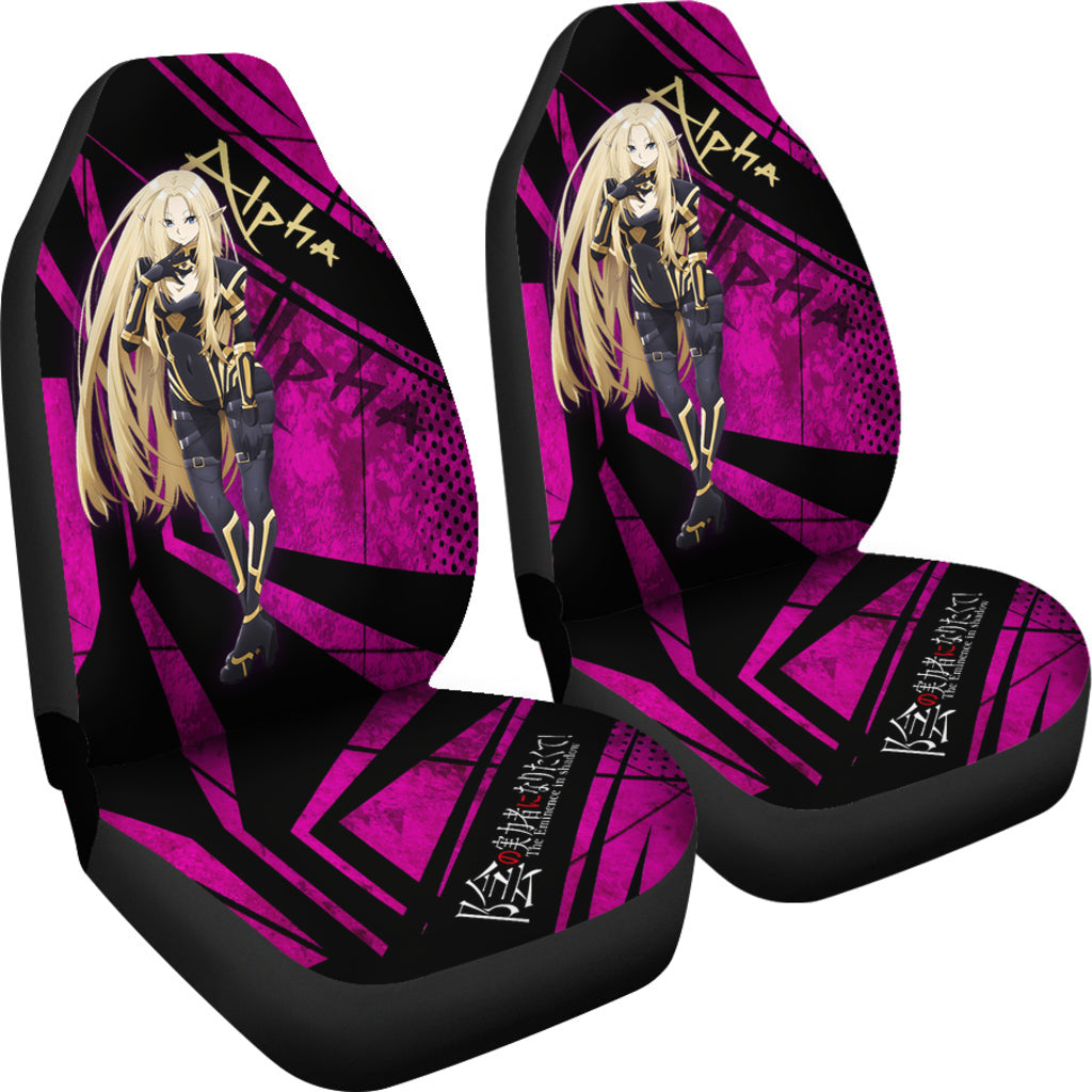Alpha Kage No Jitsuryokusha The Eminence In Shadow Anime Car Seat Covers Anime Car Accessories Custom For Fans AA22121401
