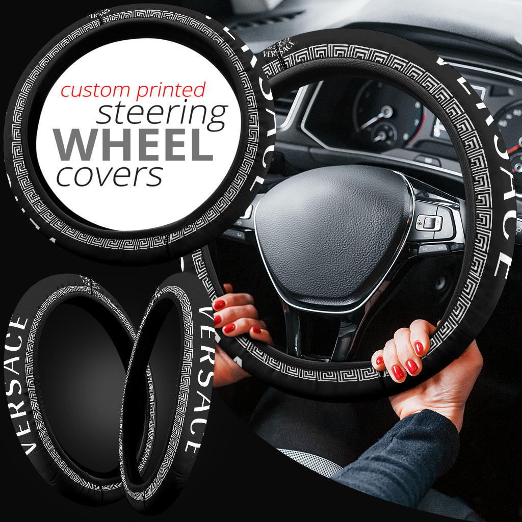 Versace Symbol Steering Wheel Cover Fashion Car Accessories