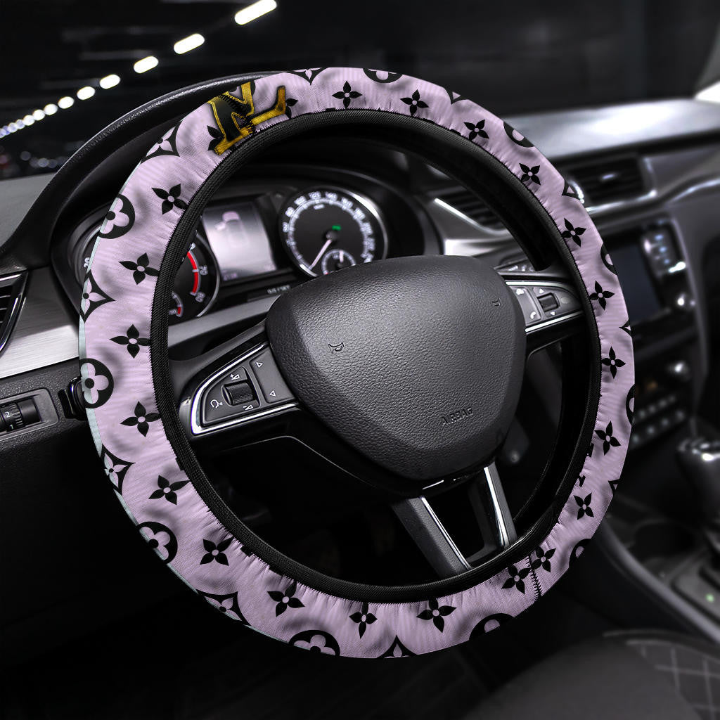 Louis Vuitton LV Symbol Steering Wheel Cover Fashion Car Accessories