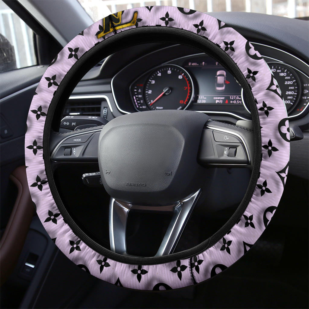Louis Vuitton LV Symbol Steering Wheel Cover Fashion Car Accessories