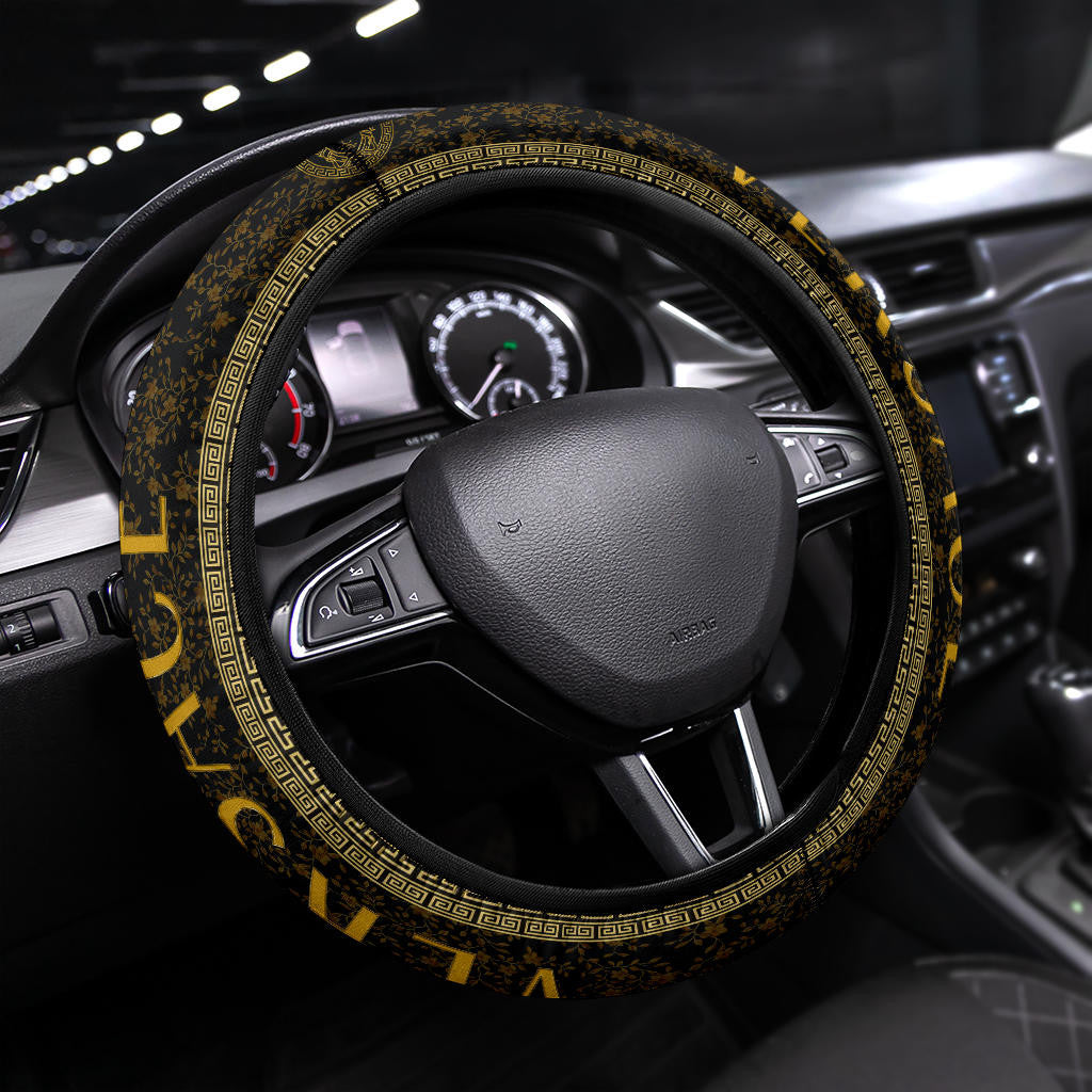 Versace Symbol Steering Wheel Cover Fashion Car Accessories Custom For Fans AA22122802