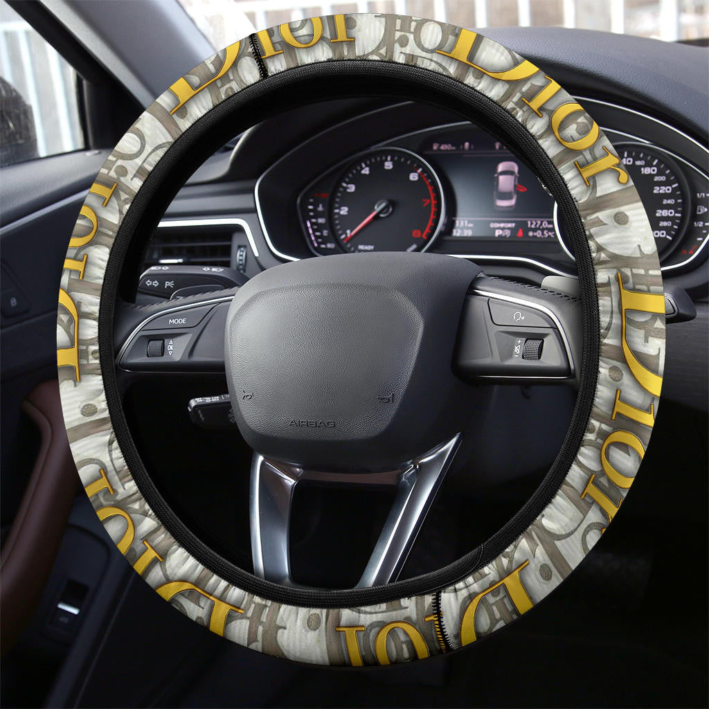 Dior Symbol Steering Wheel Cover Fashion Car Accessories Custom For Fans AA22122601