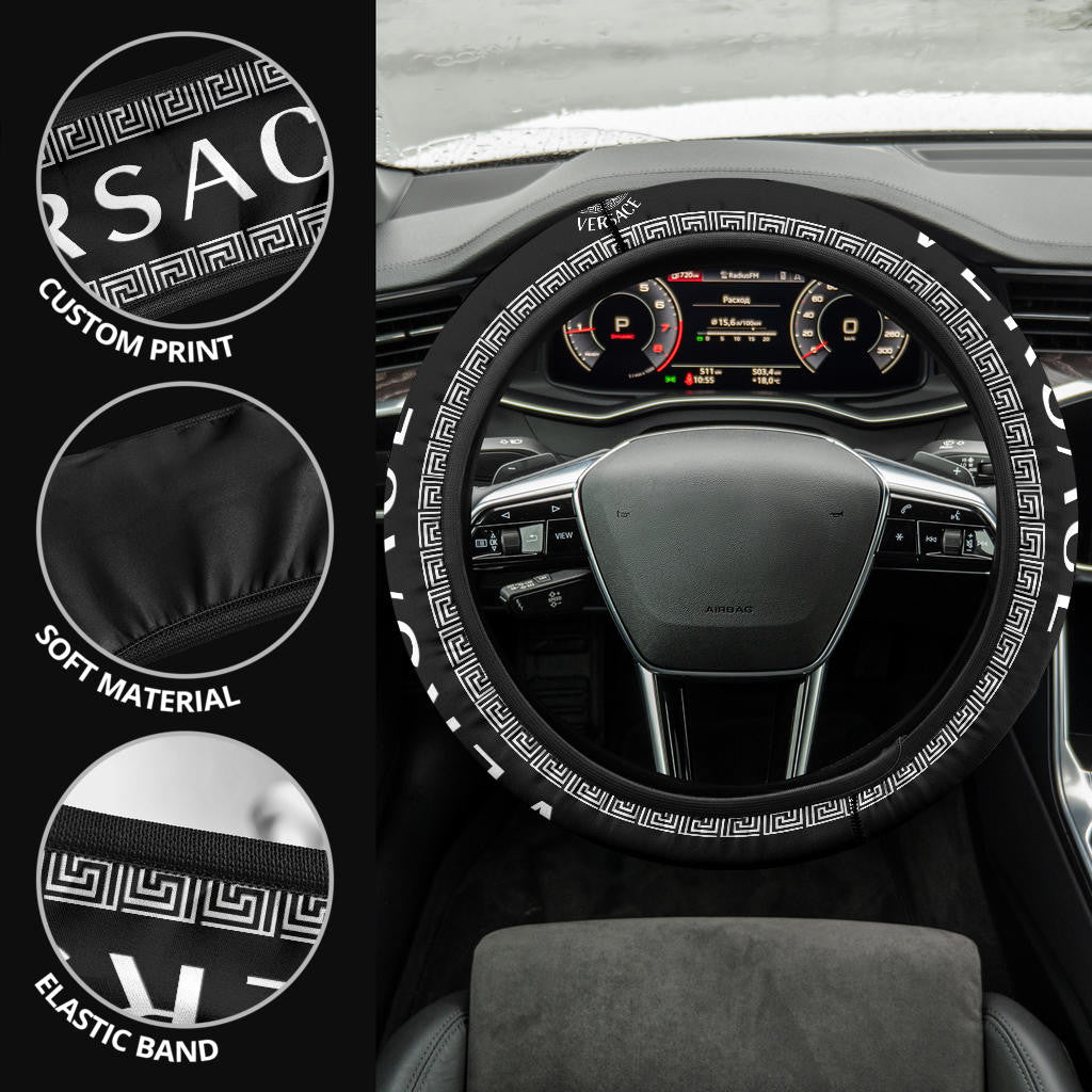 Versace Symbol Steering Wheel Cover Fashion Car Accessories