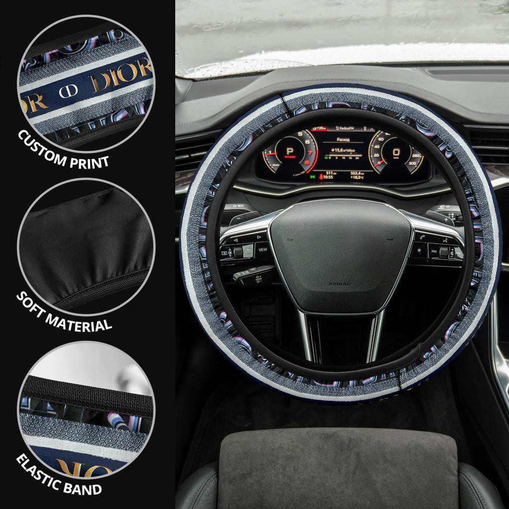 Dior Symbol Steering Wheel Cover Fashion Car Accessories Custom For Fans AA22122602