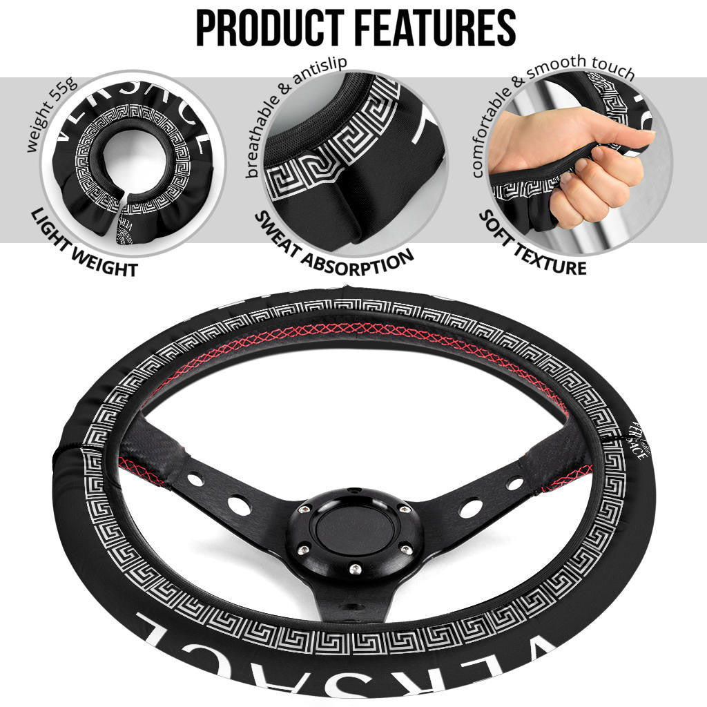 Versace Symbol Steering Wheel Cover Fashion Car Accessories