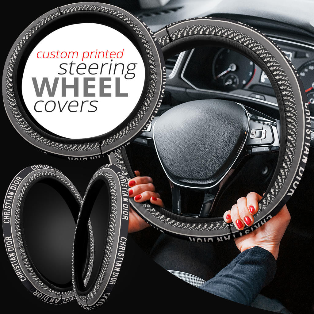 Dior Symbol Steering Wheel Cover Fashion Car Accessories Custom For Fans AA22122604