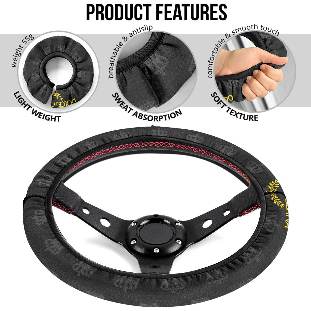 Dolce & Gabbana Symbol Steering Wheel Cover Fashion Car Accessories Custom For Fans AA22122904